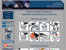 Tablet Screenshot of belamed.com.pl